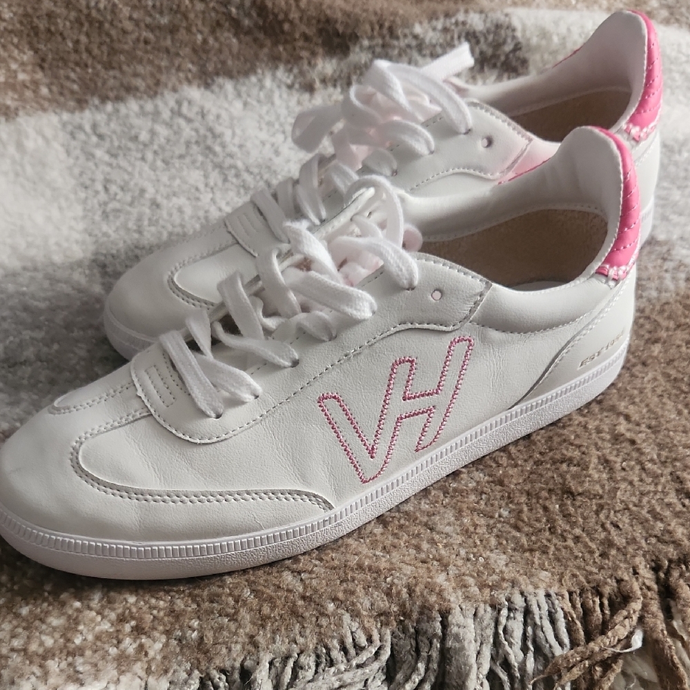 Vintage Havana Crisp White Pink Sneakers